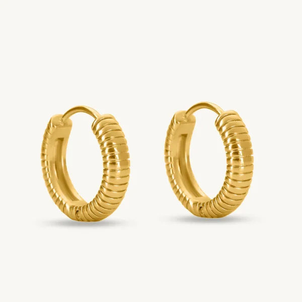 Classic Textured Hoops